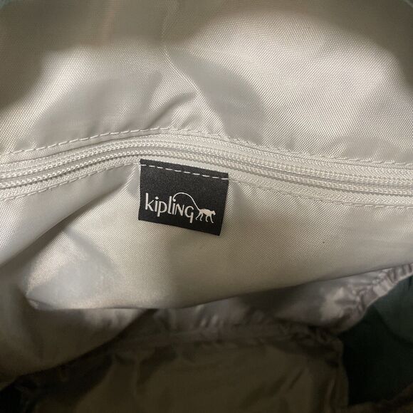 Kipling Backpack Queenie Mystic Blue Travel Carry On nylon knapsack - Picture 11 of 12